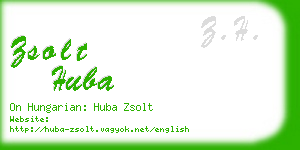 zsolt huba business card